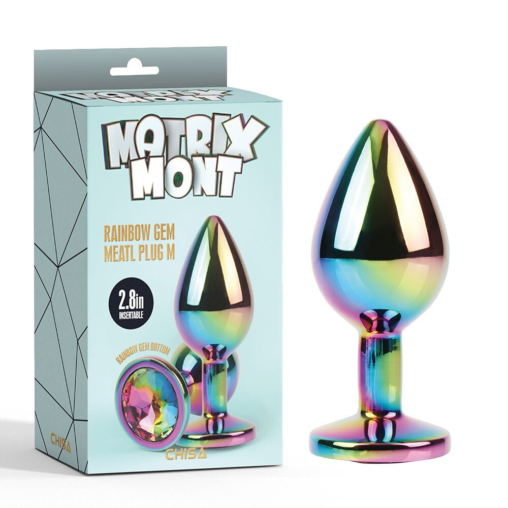 Rainbow Gem Ø 3,3 cm Plug Anale