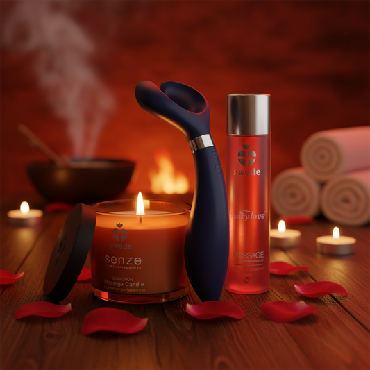 Kit para parejas con vibrador - Noche de fuego